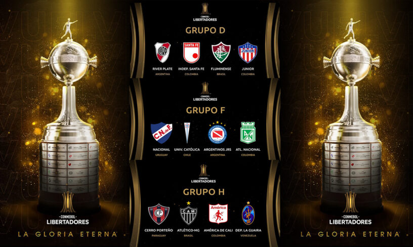 Grupos D-F-H en la Copa Libertadores